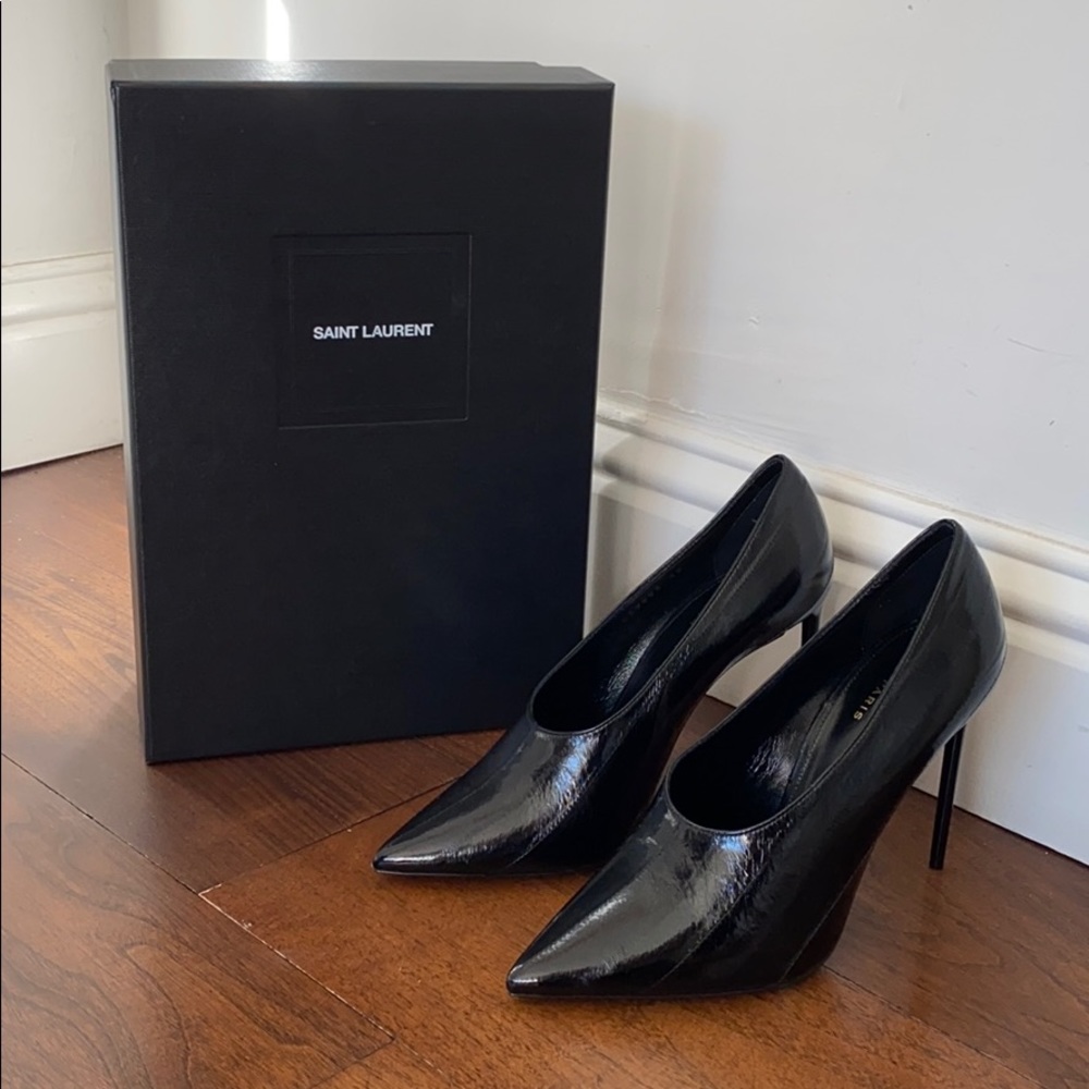 AUTHENTIC Saint Laurent Teddy 105 Pumps